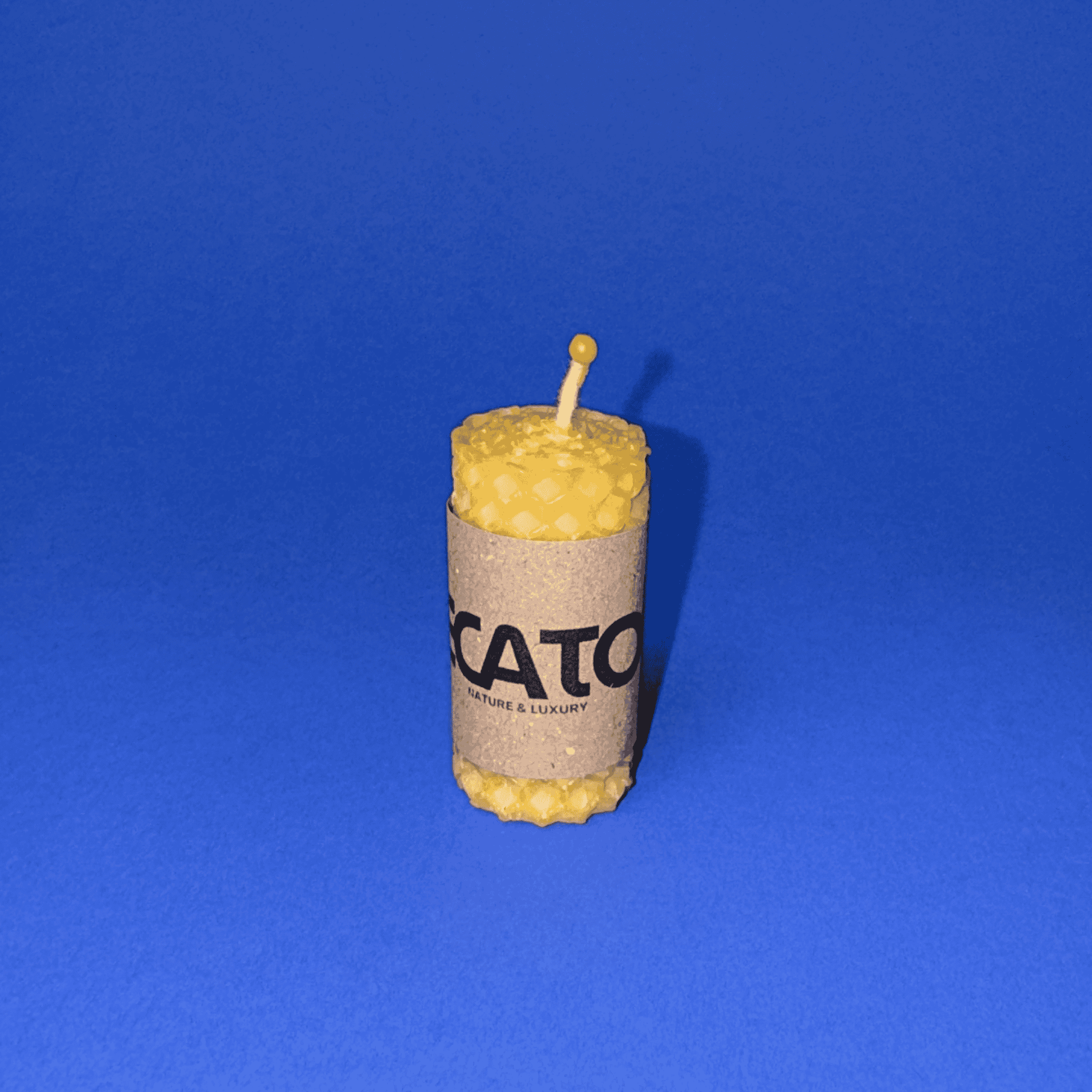 Malá přírodní svíčka z včelího vosku