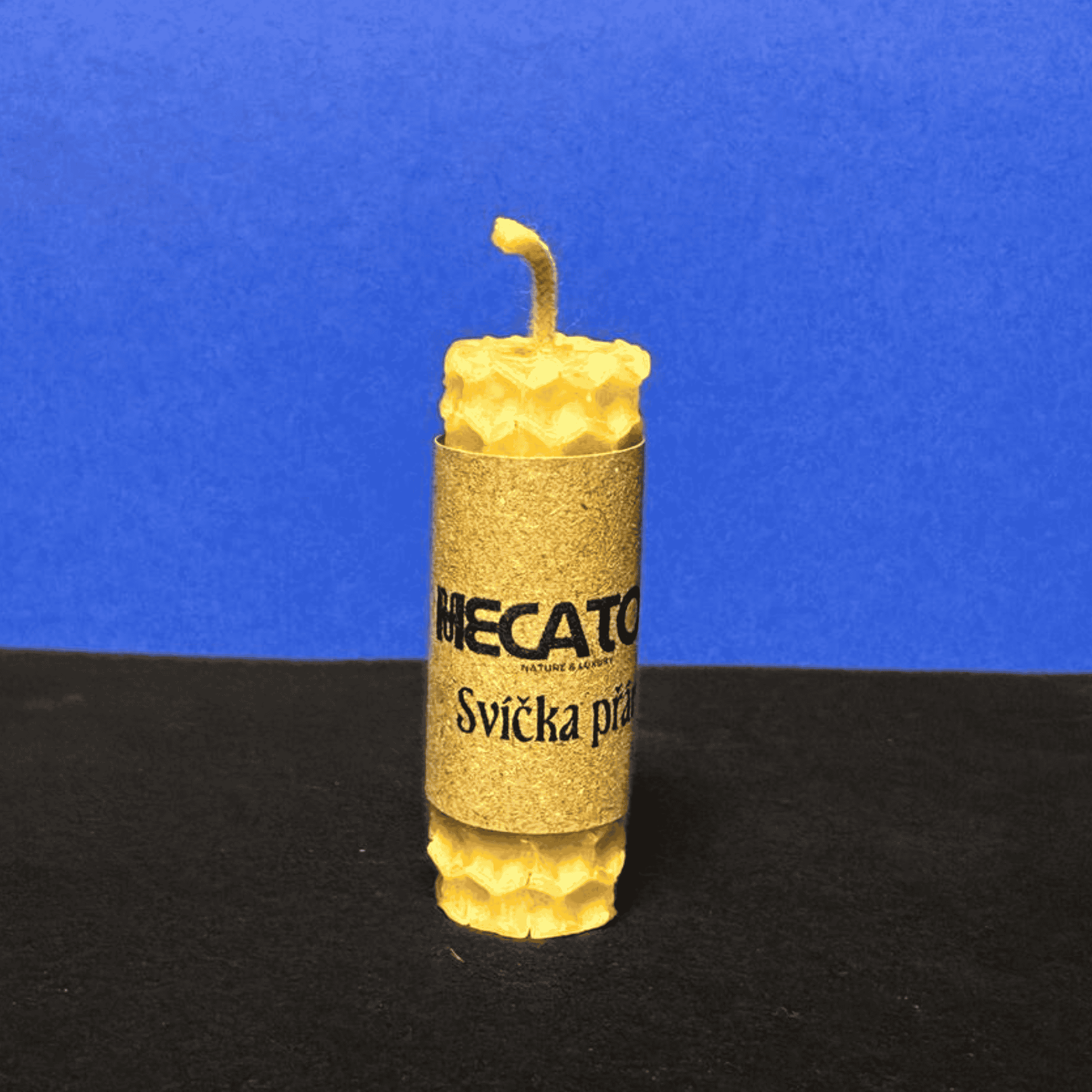 Mini svíčka přání z vosku s přáníčkem